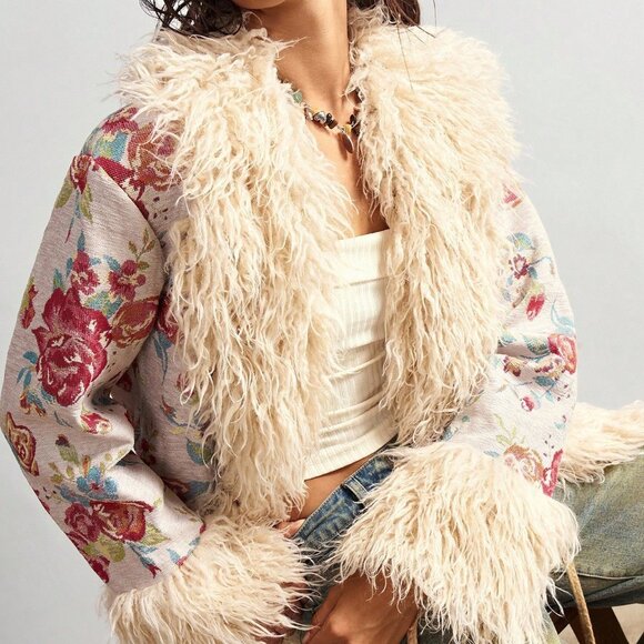 Apricot Casual Women's Boho Vacation Woven Regular Jacket - Picture 7 of 9